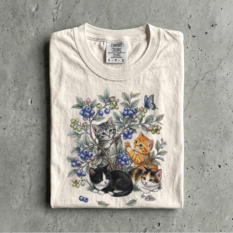 Vintage Kittens Blueberry 90s T-Shirt