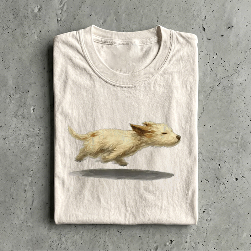 Cute Running Dog T-Shirt