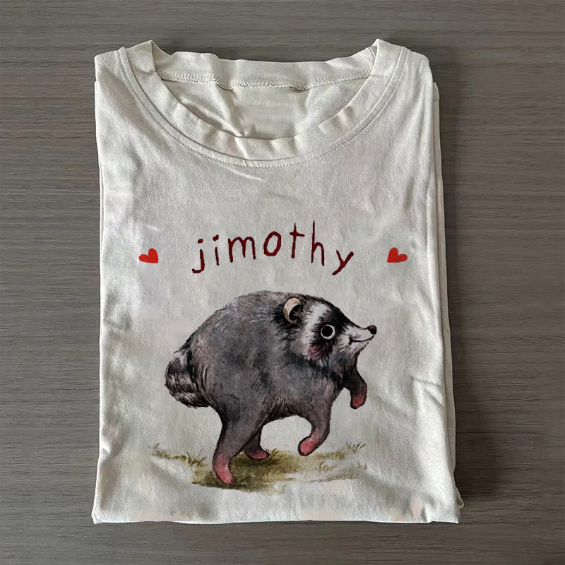 Jimothy Raccoon Ivory T-shirt