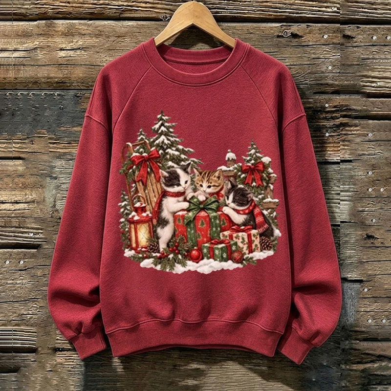 Christmas Cat Sweatshirt