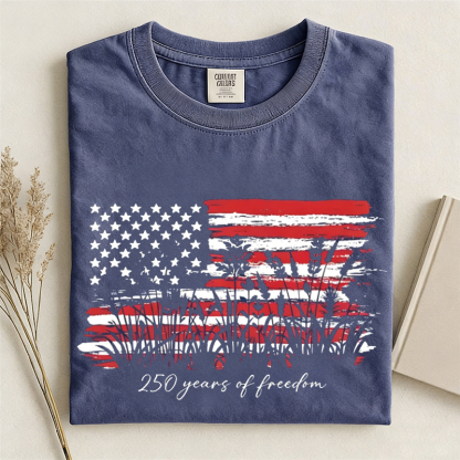 1776 2026 Land Of The Free Patriotic T-shirt
