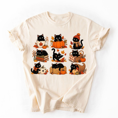 Fall Cat T-shirt