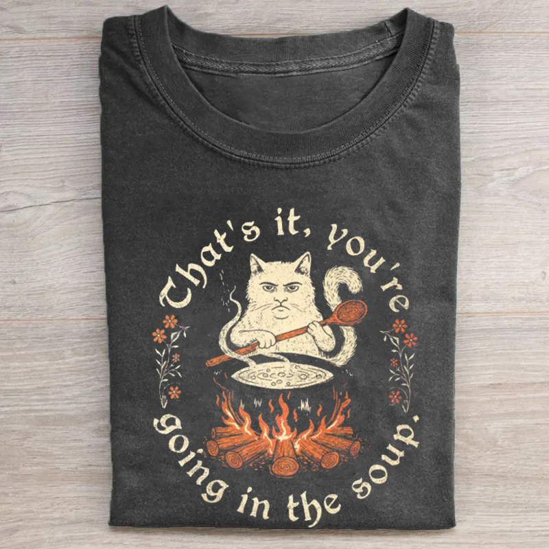 Weird Medieval Cat T-shirt