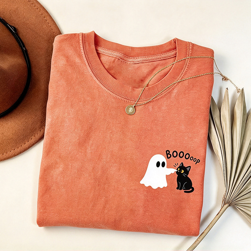 Boo Boop Ghost Cat T-shirt