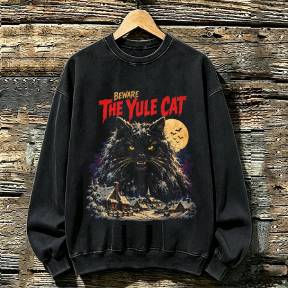 Vintage Yule Cat Sweatshirt