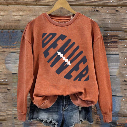 Denver Retro Football Sweatshirt