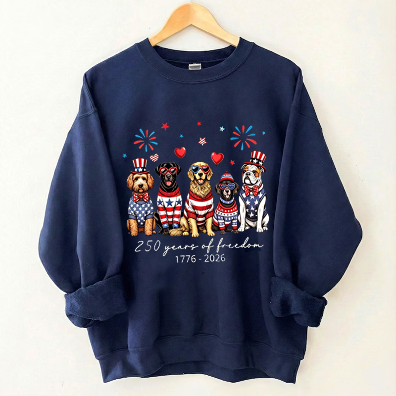 1776 2026 Land Of The Free Patriotic Sweatshirt