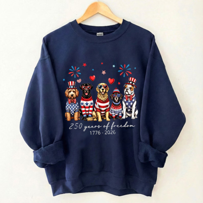 1776 2026 Land Of The Free Patriotic Sweatshirt