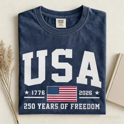 1776 2026 Land Of The Free Patriotic T-shirt