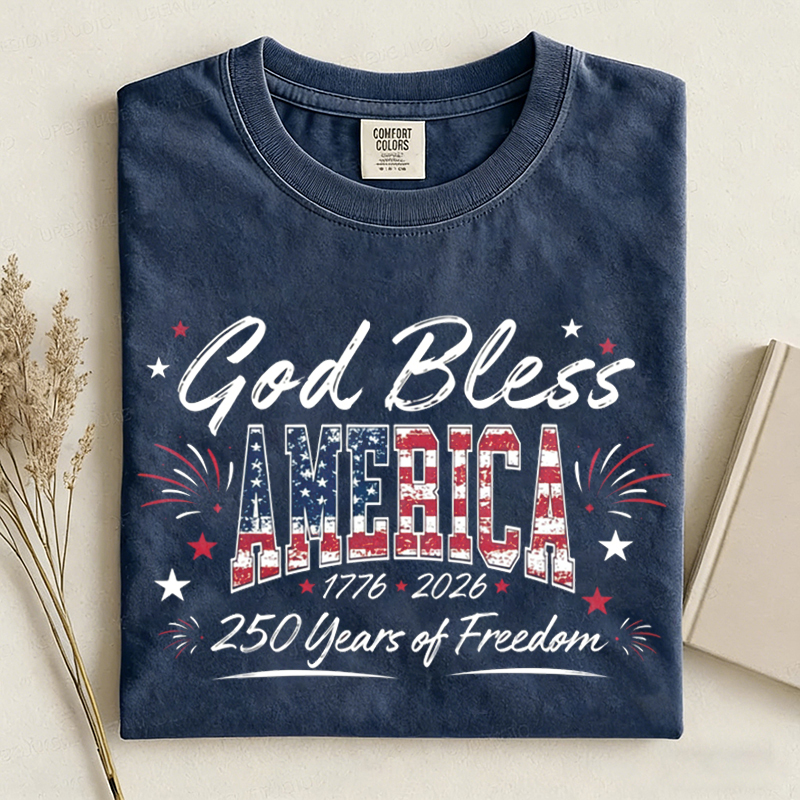 1776 2026 Land Of The Free Patriotic T-shirt