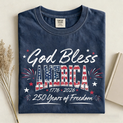 1776 2026 Land Of The Free Patriotic T-shirt