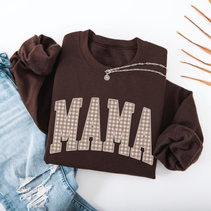 Gingham Mama Sweatshirt