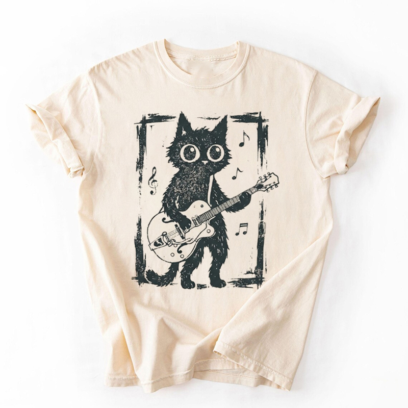 Rock Star Cat T-shirt