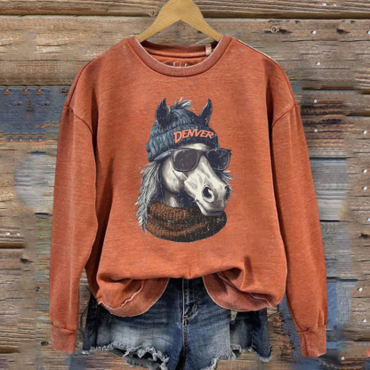 Denver Retro Football Sweatshirt
