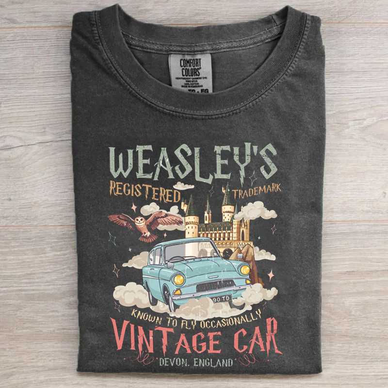 Wizard Flying Car T-shirt