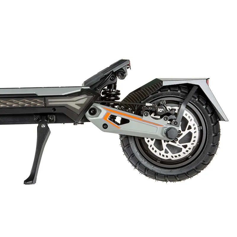 Trotinetă electrică KuKirin T4 cu motor de 1800W, viteză maximă de 65km/h, baterie de 52V 22.5Ah, suspensie și frâne hidraulice, iluminare dinamică și sistem audio Bluetooth (pre-vânzare, data estimată de vânzare este în jurul datei de 20 noiembrie)