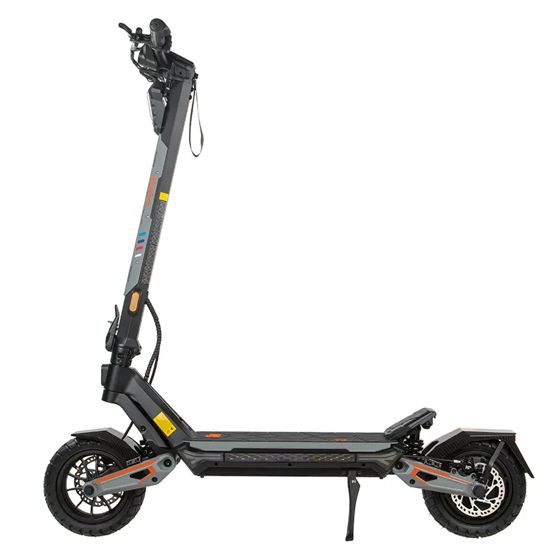 Trotinetă electrică KuKirin T4 cu motor de 1800W, viteză maximă de 65km/h, baterie de 52V 22.5Ah, suspensie și frâne hidraulice, iluminare dinamică și sistem audio Bluetooth (pre-vânzare, data estimată de vânzare este în jurul datei de 20 noiembrie)