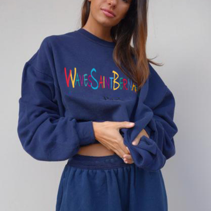Vintage Casual Basic Sweatshirt