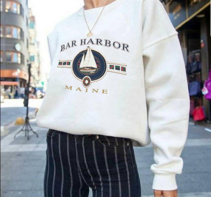 Casual 'BAR HARBOR' Print Sweatshirt
