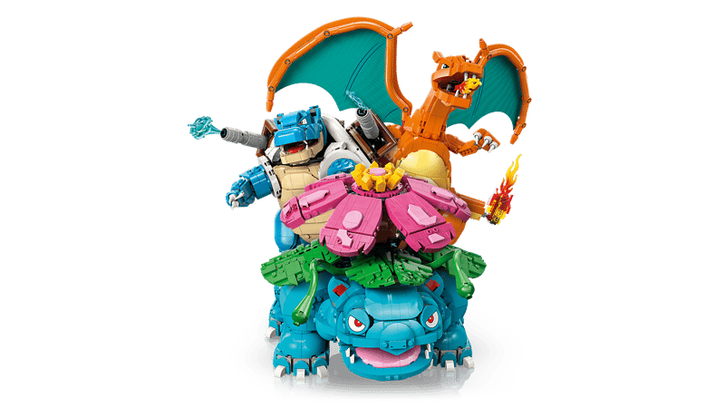 Venusaur, Charizard and Blastoise