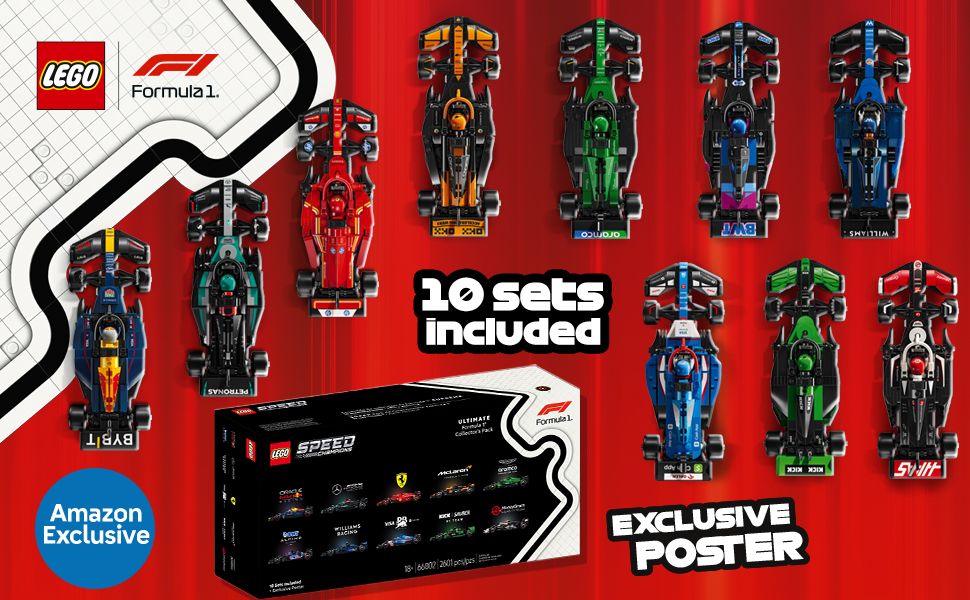 68802, Amazon, co-pack, F1, Fórmula 1, carreras, Speed Champions