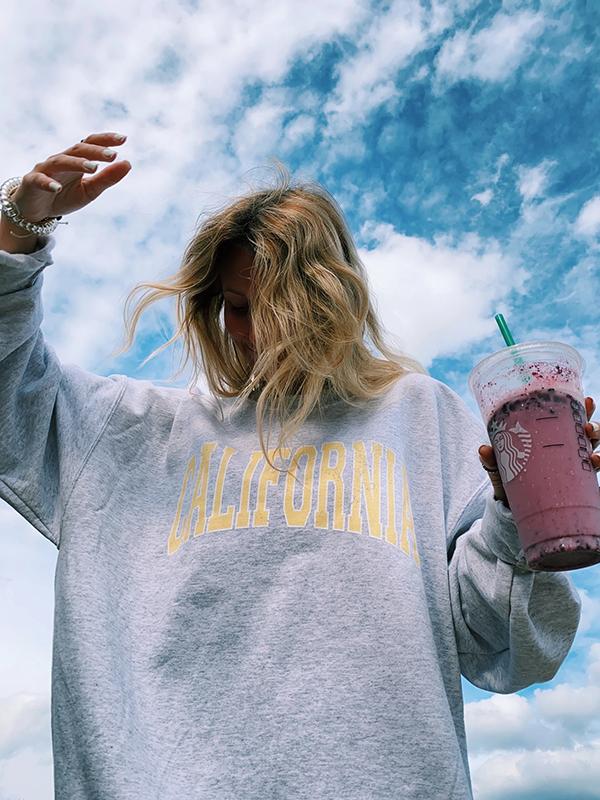 Gray 'CALIFORNIA' Sweatshirt