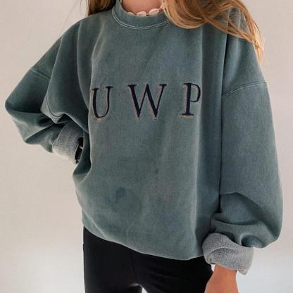 Casual Simple 'UWP' Sweatshirt