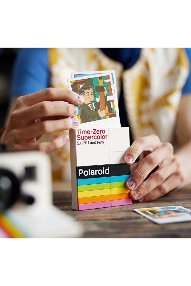 ® Ideas Polaroid One Step SX-70 Kamera 21345 – Yetişkinler için Yaratıcı Model Yapım Seti (516P)