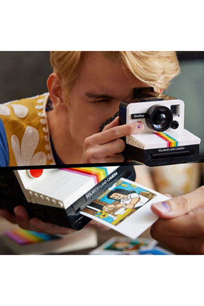® Ideas Polaroid One Step SX-70 Kamera 21345 – Yetişkinler için Yaratıcı Model Yapım Seti (516P)