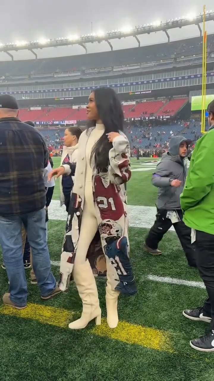 Sports Print Longline Knit Cardigan