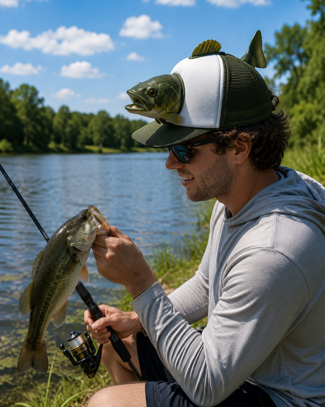 3D Bass Fishing Hat | The Lucky Hat Every Angler Needs