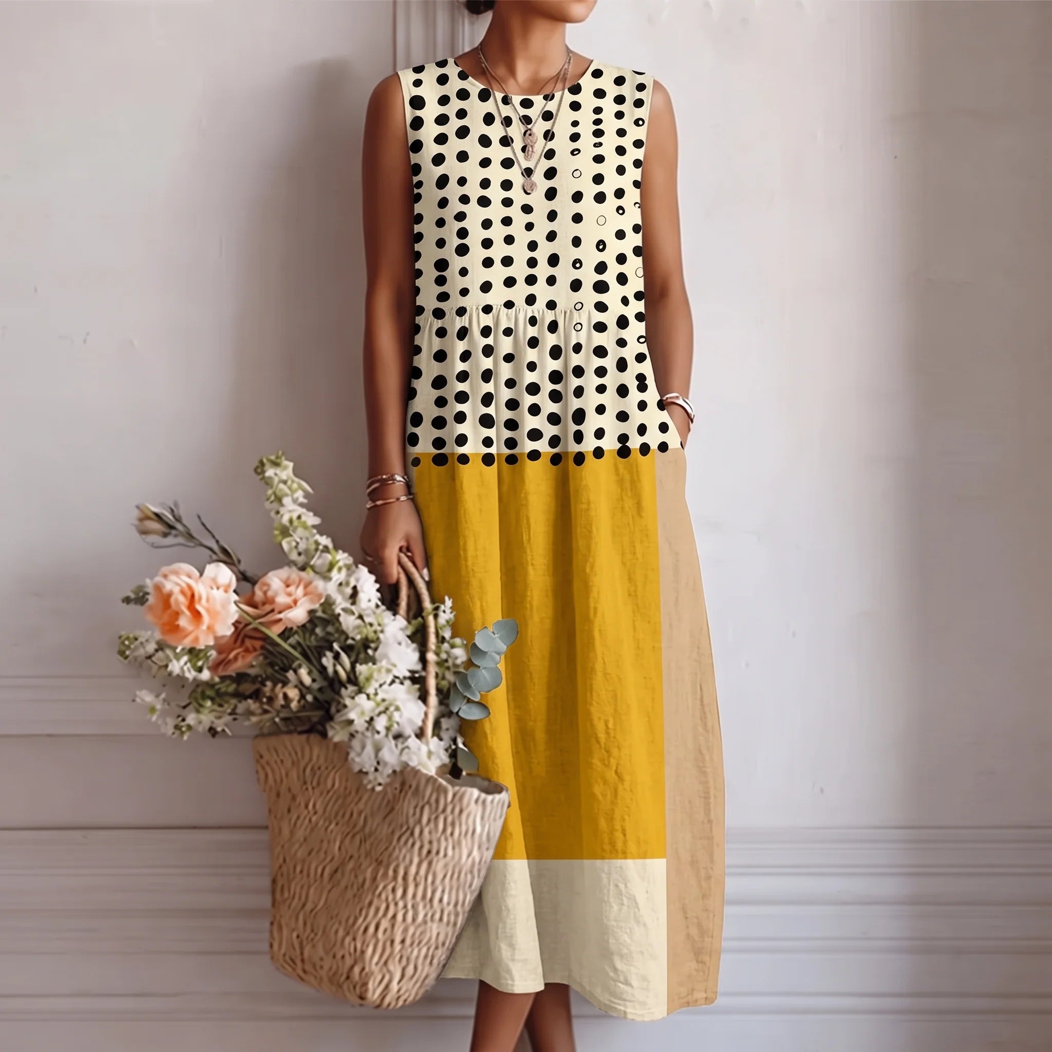 Alba™ - Eleganter Sommer Midikleid mit Blumenmuster