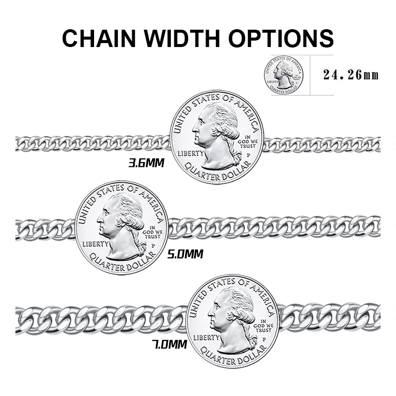 Silver Bracelet 925 Sterling Chunky Cuban Link Chain Bracelet