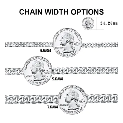 Silver Bracelet 925 Sterling Chunky Cuban Link Chain Bracelet