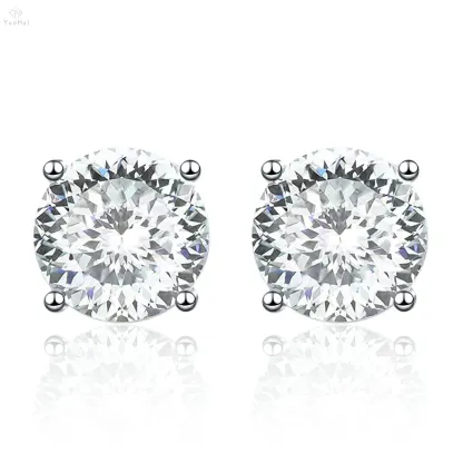 925 Sterling Silver Luxury Diamond Earrings Stud