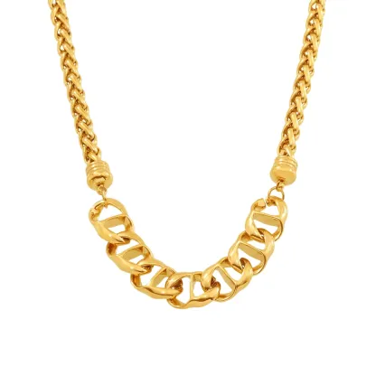 18K Pig Nose Chain Stainless Steel Necklace