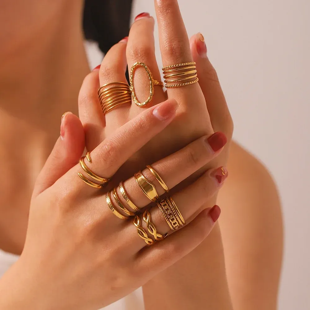 Wedding Punk and Religious Stainless Steel Rings