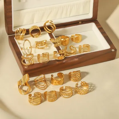 Wedding Punk and Religious Stainless Steel Rings