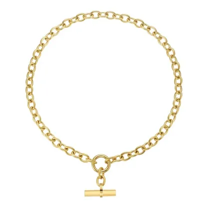 18K Gold Plated Stainless Steel Hip Hop Rock Necklace
