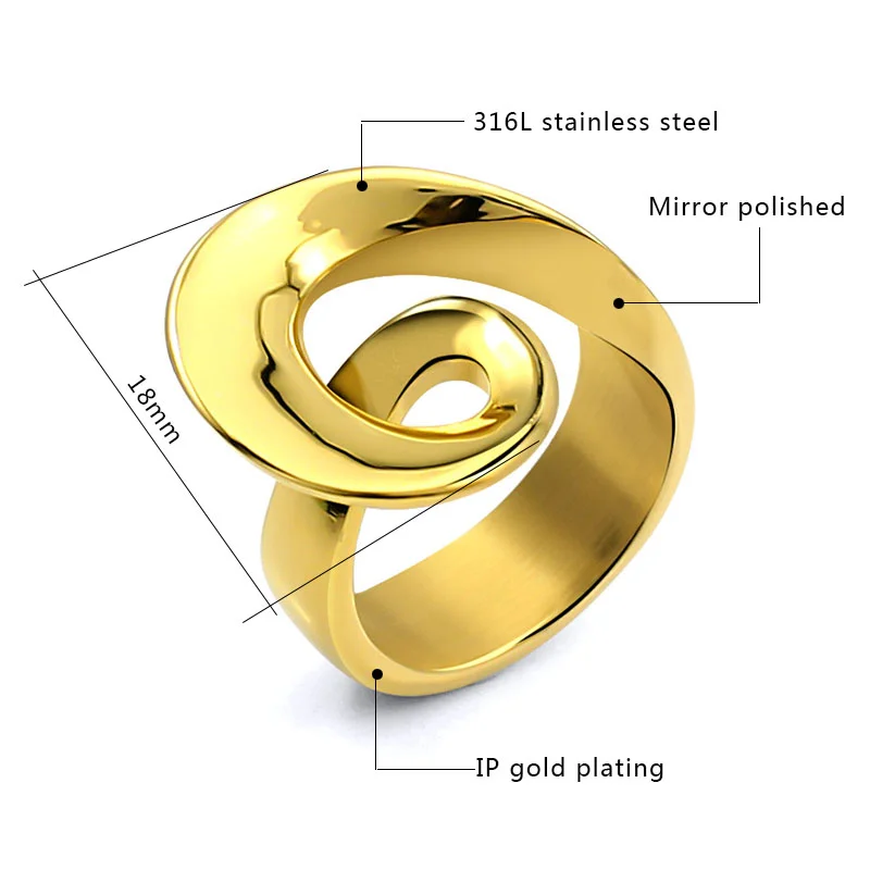 Fashion18k Gold and Sliver Ring for Woman Men