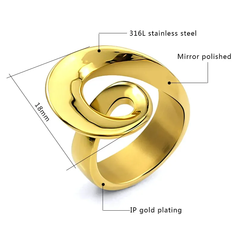 Fashion18k Gold and Sliver Ring for Woman Men