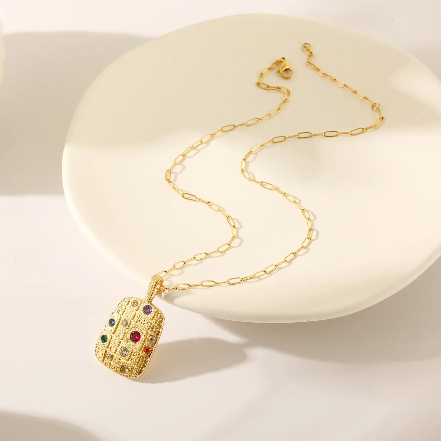 Women Jewelry Pendant Stainless Steel Necklace