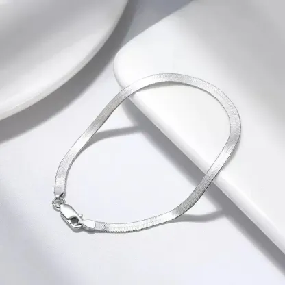 925 Sterling Silver Snake Chain Bracelet