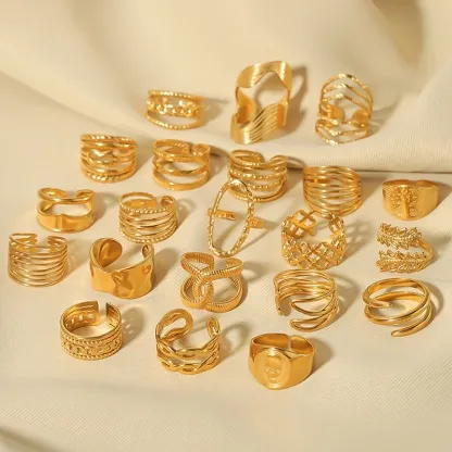 Wedding Punk and Religious Stainless Steel Rings