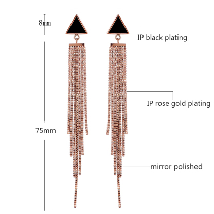 Gold Trendy Stud Earrings