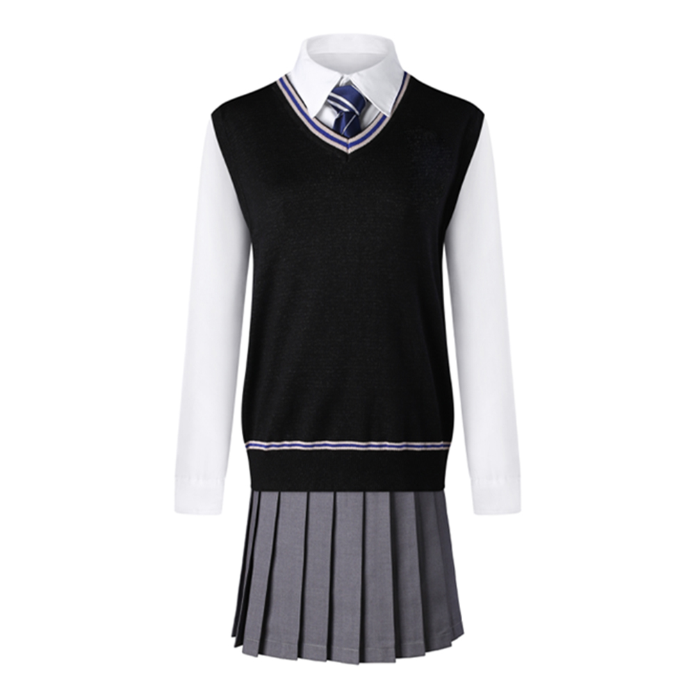 Ravenclaw Cosplay Costume for Adults, Women, Girls, and Kids – Wizard Magic Robe Halloween Carnival Outfit