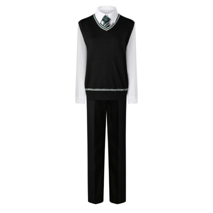 Slytherin Cosplay Costume for Adults, Men and Kids – Wizard Magic Robe for Halloween, Carnival and Christmas