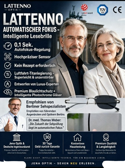 【Kein Sehtest nötig】Rathenower Optik - Intelligente selbsttönende Lesebrille