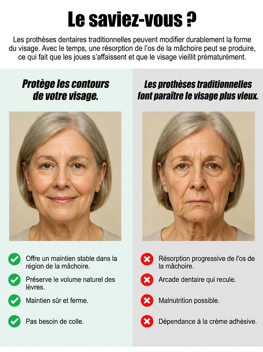 【Hergestellt in den USA, FDA-zertifiziert】Boîte portable pour prothèses dentaires