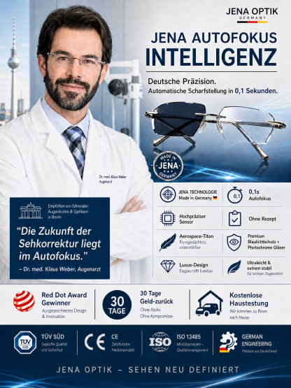 【Kein Sehtest nötig】Rathenower Optik - Intelligente selbsttönende Lesebrille